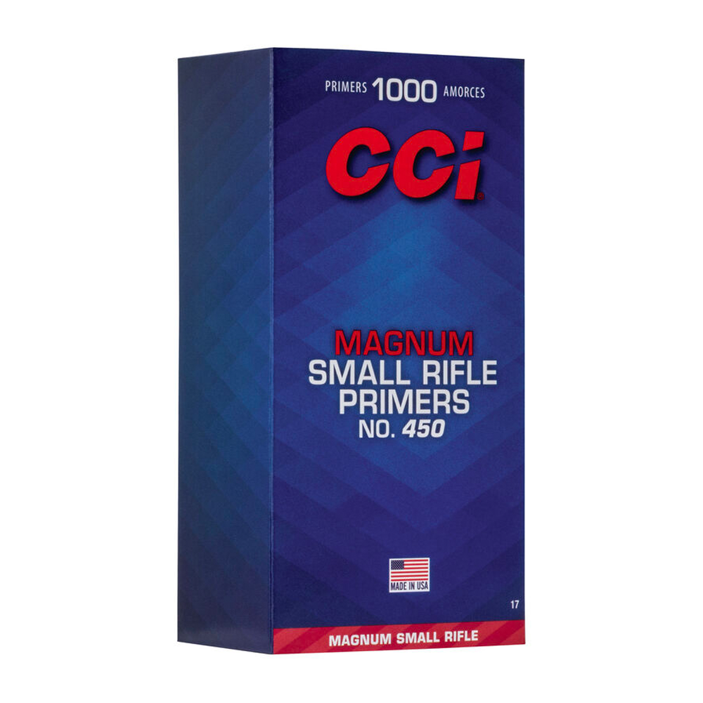 Espoleta CCI 450 MAG Small Rifle Primer Cx.1000Un