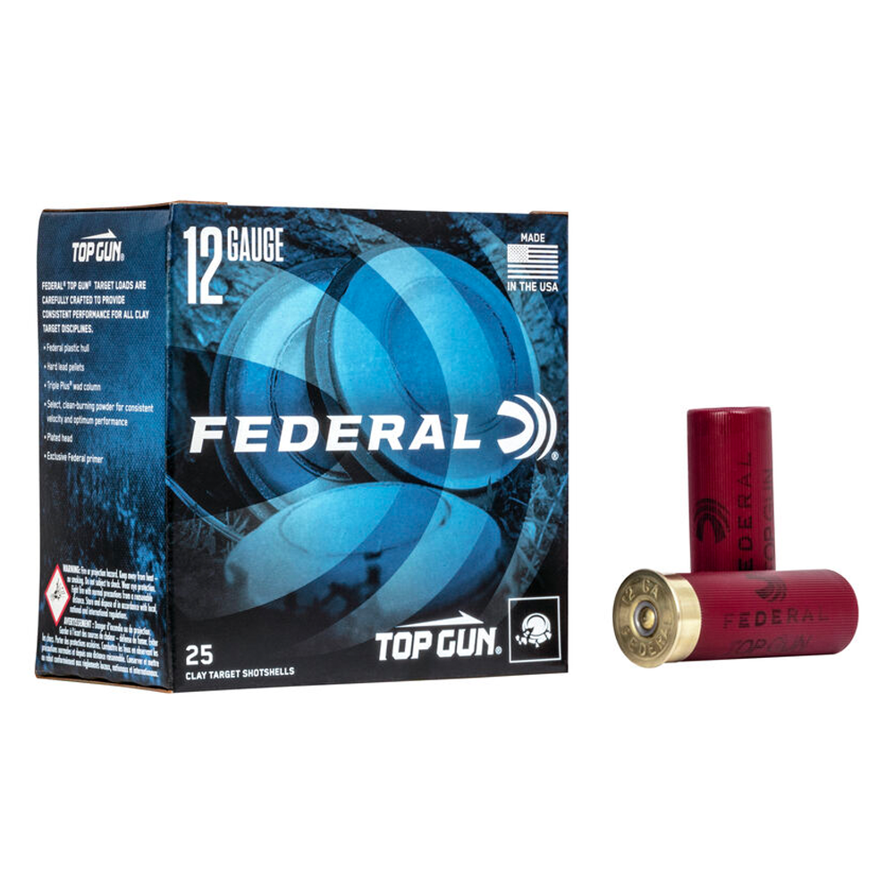 Cartucho Federal .12GA [70mm] Top Gun 121 7.5 Cx.25un