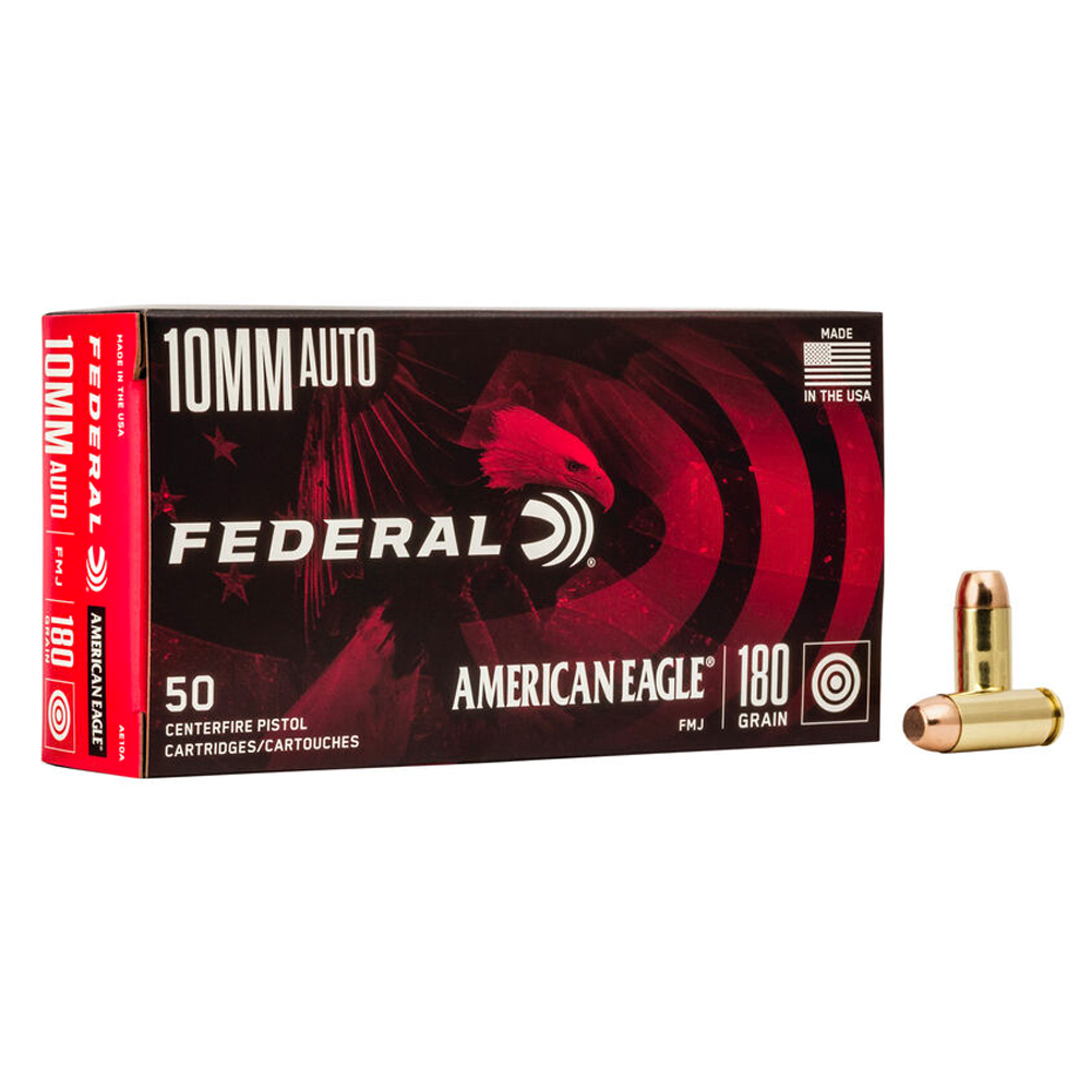 Munição Federal 10mm AUTO FMJ 180gr Cx.50un